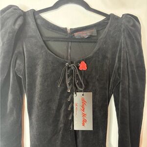 Sleepy Hollow Black Midi black Dress Micheline Pitt vixen